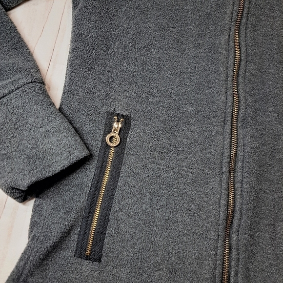Calvin Klein Performance Fleece Zip Up Extra Small Shacket Sweater Jacket - Picture 4 of 12